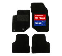 DBS Alfombra de Coche - a Medida para 208 (2019-2020) - 4 Piezas - Alfombra Antideslizante para automóviles - Moqueta Basic 01766821