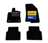 DBS - Alfombra de Coche a Medida para Dacia Jogger Desde 02/2022 - Antideslizante con Clips de fijación - 4 Alfombrillas Delanteras y traseras - Moqueta Negra