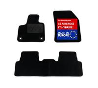 DBS - Alfombra de Suelo para Coche, a Medida, Adecuada para tu Citroën C5 AIRCROSS e híbrido (a Partir del 12/2018) Antideslizante: Clips de fijación y autogrip - 3 Piezas: protección del Puente