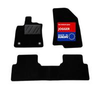 DBS - Alfombra de Suelo para Coche, a Medida, Adecuada para tu Dacia Jogger (a Partir del 02/2022) Antideslizante: Clips de fijación y autogrip - 3 Piezas: protección de la Cubierta Trasera - moqueta