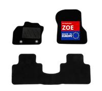 DBS - Alfombra de Suelo para Coche, a Medida, Adecuada para tu Renault Zoe (a Partir del 10/2019) Antideslizante: Clips de fijación y autogrip - 3 Piezas: protección de la Cubierta Trasera - moqueta