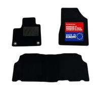 DBS - Alfombra de Suelo para Coche, a Medida, Apta para Renault/Mercedes KANGOO y KANGOO E-Tech/CITAN y E-CITAN (Desde 06/2021) Antideslizante: Clips + autogrip - 3 Piezas: protección Trasera