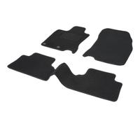 DBS 1765235 Alfombrillas de coche - A medida - Alfombrillas para coche - 3 uds. - Antideslizante - Moqueta en negro 900 g/m² - Aspecto terciopelo - Modelo Star