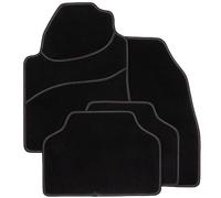 DBS - Alfombrilla para Coche - Universal - Antideslizante - 4 Piezas: Delantera + Trasera - Alfombrilla para Coche Rojo