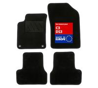 DBS Alfombrillas de Coche - A Medida - Alfombrillas para Coche - 4 uds. - Moqueta en Negro 600 g/m² - Modelo One - 1765726, Estándar