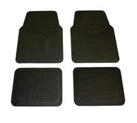 DBS, Alfombrillas de Coche, Automóvil, 4 Unidades Delanteras, Traseras, Goma, Universales, Recortables, Negro