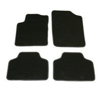 DBS - Alfombrillas de Coche/Automóvil - 4 Unidades : Delanteras + Traseras - Semi Medida - 14 Marcas - Antideslizantes, Negro, Peugeot