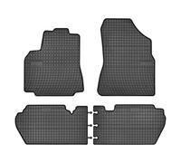 DBS Alfombrillas de Coche de Goma - A Medida - Alfombrillas para Coche - 4 uds. - Goma Inodora - Antideslizante - Contorno Elevado - 1765913, Negro
