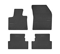 DBS Alfombrillas de Coche de Goma - A Medida - Alfombrillas para Coche - 4 uds. - Goma Inodora - Antideslizante - Contorno Elevado - 1766476, Negro