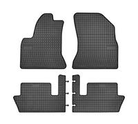 DBS Alfombrillas de Coche de Goma - A Medida - Alfombrillas para Coche - 4 uds. - Goma Inodora - Antideslizante - Contorno Elevado - 1765873, Negro