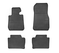 DBS Alfombrillas de Coche de Goma - A Medida - Alfombrillas para Coche - 4 uds. - Goma Inodora - Antideslizante - Contorno Elevado - 1765866, Negro