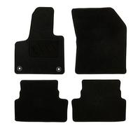 DBS - Alfombrillas para Coche - A Medida para 3008 - con Clips - Alfombrillas Antideslizantes para Coche - 4 Piezas