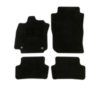 DBS - Alfombrillas para Coche - A Medida para Clio 4 - con Clips - Alfombrillas Antideslizantes para Coche - 4 Piezas