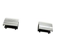 DBTLAP Compatible para DELL Inspiron 15R-5521 15R-5537 Left & Right Conjunto LCD Bisagras Cubrirs Silver