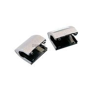 DBTLAP Nuevo para DELL Inspiron 15R-5521 15R-5537 Set of L + R Bisagra Covers in Silver
