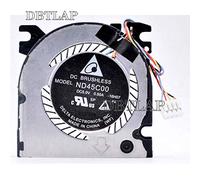 DBTLAP Ventilador Compatible para Delta ND45C00-16H07 ND45C00-16H07 5V 0.50A Ordenador portátil Ventilador