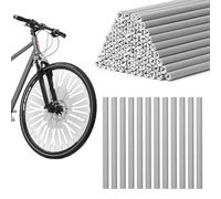 DBTW 72Pcs Tira Reflectora de Radio de Rueda, Reflectores de Radios Bicicleta Visibilidad de 360°, Clips Reflectantes de Radios de Bicicleta para Bicicletas de Montaña de Carretera y de Ciudad