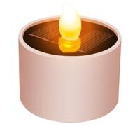 Dbvnnsy Luces de té solares Impermeables al Aire Libre, Velas LED de anochecer a Amanecer 2.1 × 2.1 ″ Luces solares Reutilizables para jardín, Patio, Campamento y decoración del hogar