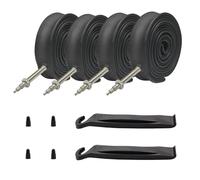 DBXIIART Tubos para bicicleta, 4 paquetes de 700 x 23 C, 700 x 25 C, 48 mm, 80 mm, tubos interiores para bicicleta de carretera, válvula Presta 622 (48 mm)