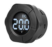 DC 0-300V Voltmeter | Digital LCD Voltage Meter Monitor for Car/Truck/RV | Reverse Polarity Protection, ABS Housing, 71mm Round