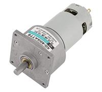 DC 12/24V 35W Motor de Engranaje Reductor de Velocidad Micro Ajustable CW/CCW Mini Caja de Engranajes de Reducción de Velocidad de Alto Torque(12V 5RPM)