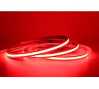 DC 12 V LED banda COB flexible de alta densidad, 582 leds, luz lineal azul/verde/rojo, LED cinta con adif para hogar decoración (rojo, 0,5 m)