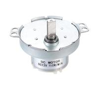 DC 12V 150 rpm JS-50T motor de engranaje de eje D motor de marcha lenta motor de engranaje con control adelante/atrás para deflectores de impresora 3D, láminas de aire acondicionado