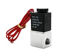 DC 12V 24V 110V 220V Electric Solenoid Valve 1/4" 2 Way Normally Closed Direct-acting Pneumatic Valves For Water Air Gas(4mm,DC 24V)