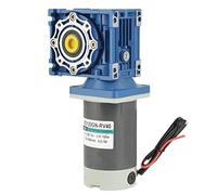 DC 12V/24V 120W RV40 Motor de Engranaje Helicoidal Autoblocante Reductor de Velocidad Motor CW/CCW Ajustable para Puerta de Garaje(12V)