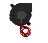 DC 12V 24V 50mm 15mm Ventilador de enfriamiento radial Turbofan Kit de enfriador Accesorios para impresora 3D Disipador de calor Extrusora Parte Negro Enfriamiento de alta (12V)