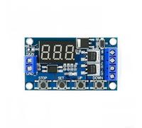 DC 12V 24V Dual MOS Temporizador de retardo digital para módulo de relé, interruptor controlador de ciclo de disparo de alto nivel para luces LED, motores, bombas, 15A 400W