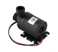 DC 12V/24V Solar Warmwasser-Umwälzpumpe, Bürstenless 8L/min Silencioso 30DB, para sistemas solares térmicos y de refrigeración, conexión 1/2 NPT/BSP (12 V)