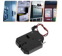 DC 12V 2A Control eléctrico electromagnético Gabinete de solenoide inteligente Armarios de cajones Cerradura magnética inteligente Cierre Acero Negro Dispositivo Seguro Mini sistema de acceso Gabinete