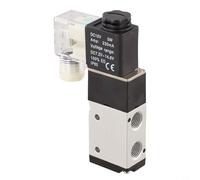DC 12V 3V210-08 2 posiciones 3 vías 1/4 PT aire válvula solenoide neumática para automatización industrial, 0.15-0.8MPa