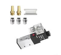 DC 12V 4V210-08 Válvula de control neumática de 5/2 vías con salida de entrada G1/4 para cilindros de aire y actuadores (B)