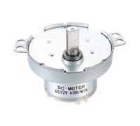 DC 12V 60 rpm JS-50T motor de engranaje de eje D motor de marcha lenta motor de engranaje con control adelante/atrás para deflectores de impresora 3D, láminas de aire acondicionado