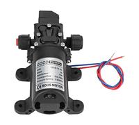 DC 12V Bomba de agua, Bomba autocebante de diafragma de alta presión, Potencia: 70W, Flujo máximo: 0.1-6L/min, Ajuste de presión: 0.9MPA