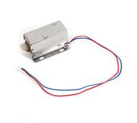 DC 12V Cerradura Eléctrica, Cerradura Eléctrica de Solenoide para Sistema de Seguridad Conjunto de Solenoide de Gabinete