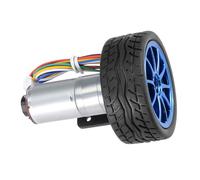 DC 12V DIY Encoder Motorreductor Con Soporte de Montaje 65mm Caja de Cambios Magnética Kit de Ruedas del Motor Micro Reductor de Velocidad Motor Full Metal Para Smart Car Robot(30RPM)