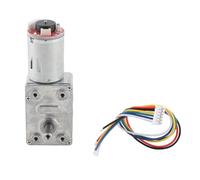 DC 12V High Torque Geared Motor with Encoder, Strong Self - Locking Reduction Motor, 10-100 RPM Options, for Robotics, Automation and Industrial Control Systems (100RPM)