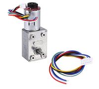 DC 12V High Torque Geared Motor with Encoder, Strong Self - Locking Reduction Motor, 10-100 RPM Options, for Robotics, Automation and Industrial Control Systems (10RPM)