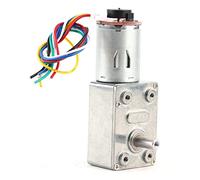 DC 12V High Torque Geared Motor with Encoder, Strong Self - Locking Reduction Motor, 10-100 RPM Options, for Robotics, Automation and Industrial Control Systems (30RPM)