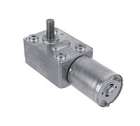 DC 12V Motor de Reducción de Velocidad Motor de Engranaje Motorreductor de Tornillo sin Fin de Alto par Reversible CW/CCW(40RPM)
