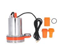 DC 12V Submersible Water Pump 220W | High Lift 10M for Pond Pool & Aquaculture | All Copper Motor with 3 Outlet Sizes (1" / 1.5" / 2") | Stainless Steel Oxidation - Tolerant Body