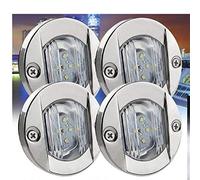 DC 12V Transom de Barco Marino DIRIGIÓ Luz Stern Redonda Frío Blanco DIRIGIÓ Lámpara de Cola Accesorio de yate Azul/Blanco DaJiKan (Color : 4pcs Blue)