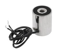 DC 24 V 25 N 5 lb/2,5 Kg Sello de aspiración Solenoide redondo Solenoide de cilindro Solenoide de elevación 20 x 25 mm