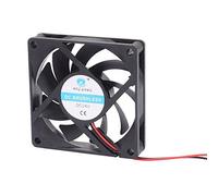 DC 24 V 70 x 70 x 15 mm 9 válvulas Cooling Fan w Metal Finger Guard