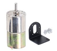 DC 24V 10W Micro Brushed Motor with Bracket | Automatic Locking for Electricity Failure Security | Low Speed Gear Motor for DIY/Robotics/Industrial | Model 37GA520 (0-10RPM Per Minute)