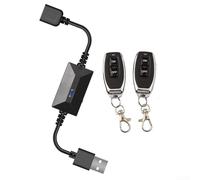 DC 3.6V-24V Interruptor de control remoto de motor CC inalámbrico, 433 MHz con conexión USB para tiras LED, actuadores de movimiento lineal de control de radio que se mueven hacia adelante y hacia