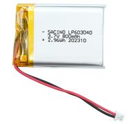 Dc 3,7V 800MAH 603040 Lipo Batería, Recargable
